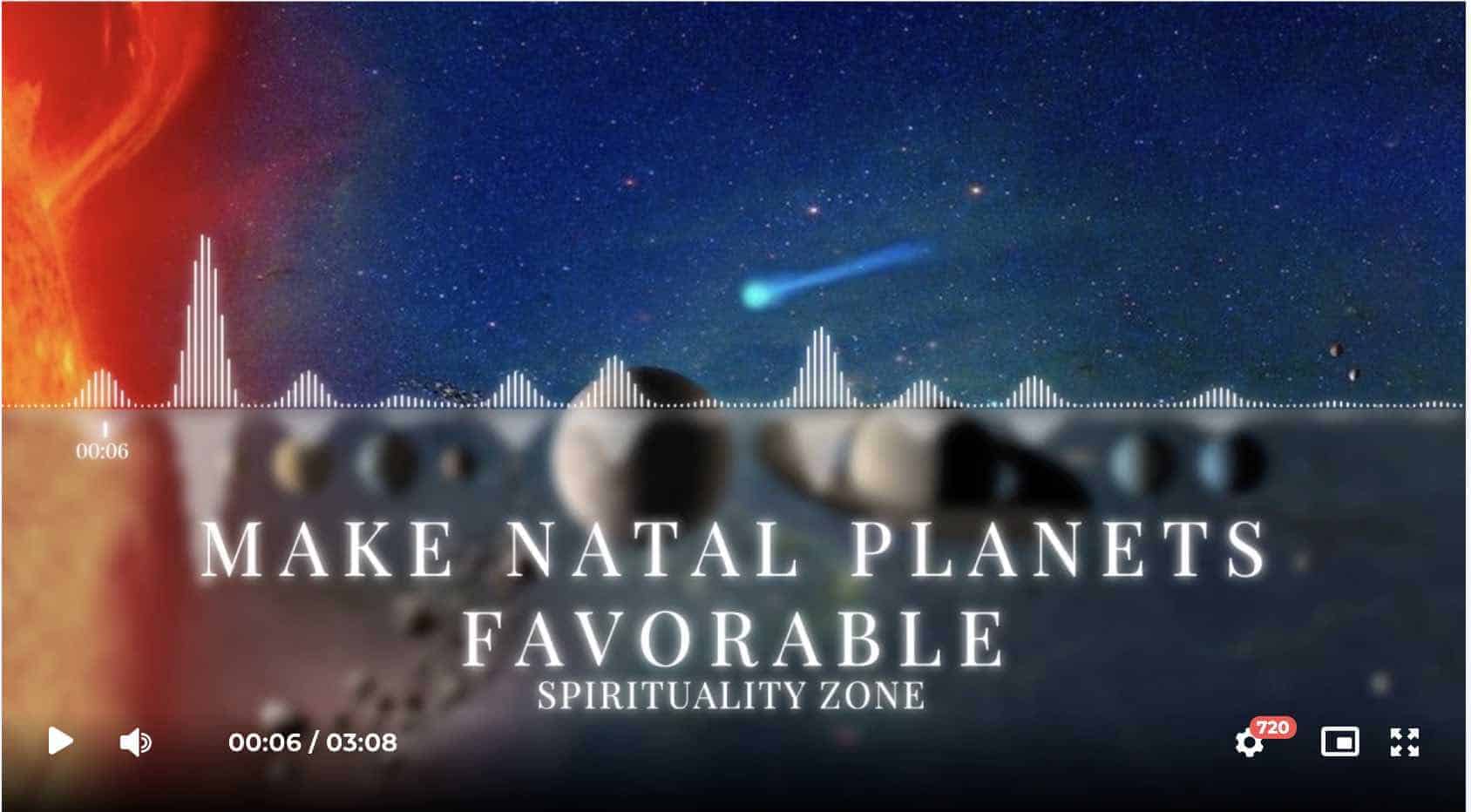 Make Natal Planets Favourable